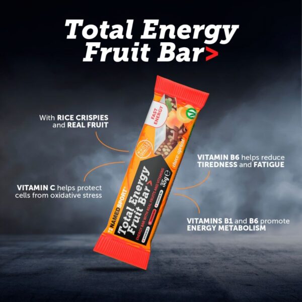 TOTAL ENERGY FRUIT BAR CHOCO APRICOT - 35G - Image 2